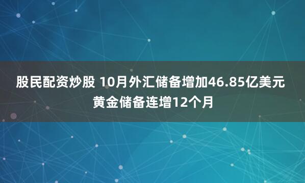 股民配资炒股 10月外汇储备增加46.85亿美元 黄金储备连增12个月
